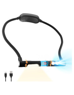 Luz de Lectura LED Recargable Kaulsoue 3 Colores 1800mAh