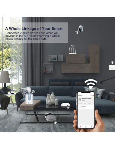 Hub Inalámbrico WiFi Gaoducash ZigBee 3.0 Control por Voz