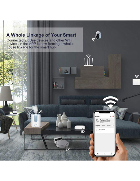 Hub Inalámbrico WiFi Gaoducash ZigBee 3.0 Control por Voz