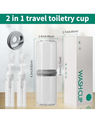 Estuche de viaje para cepillos de dientes MELEKO 20,3 cm