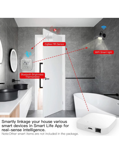 Hub Inteligente MOES ZigBee 3.0 y Bluetooth 2.4GHz - Control por Voz