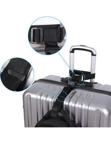 Correas de Equipaje Vigorport Ajustables 2 Piezas 105,84 cm