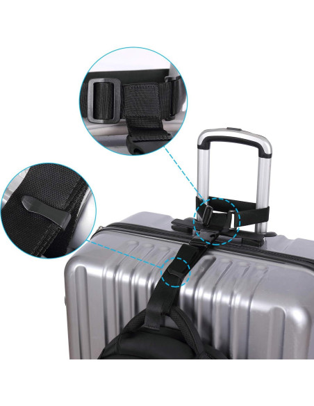 Correas de Equipaje Vigorport Ajustables 2 Piezas 105,84 cm