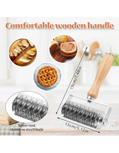 Juego de Cortadores de Pastelería MAQUITA 2 Piezas Acero Inoxidable