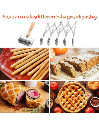 Juego de Cortadores de Pastelería MAQUITA 2 Piezas Acero Inoxidable