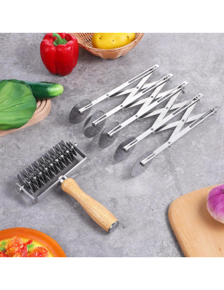 Juego de Cortadores de Pastelería MAQUITA 2 Piezas Acero Inoxidable