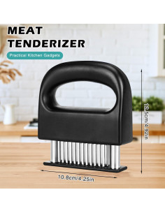 Ablandador de Carne QIYUDA 48 Cuchillas Acero Inoxidable 2