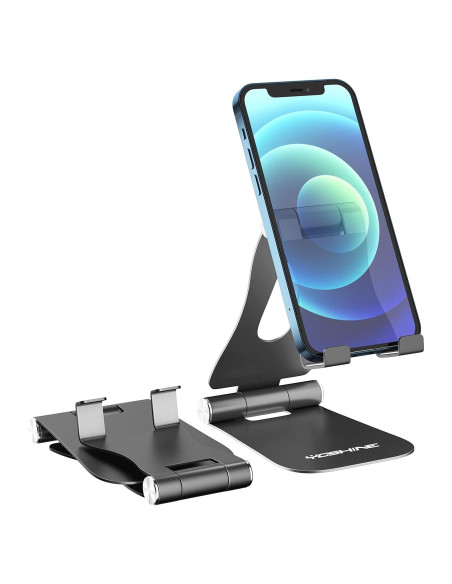 Soporte para Teléfono Móvil YoShine Ajustable Plegable Negro