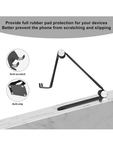 Soporte para Teléfono Móvil YoShine Ajustable Plegable Negro