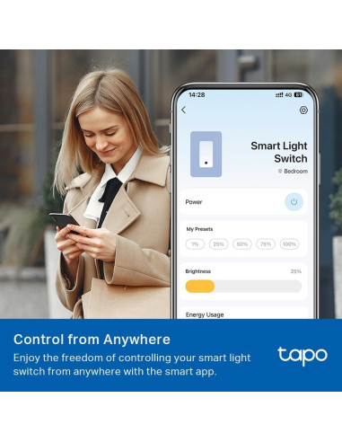 Interruptor Inteligente Tapo S515 TP-Link, 1/3/4 Vías, Wi-Fi