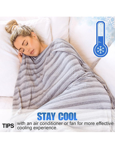 Manta Enfriamiento Ailemei XL 127x178 cm Doble Cara