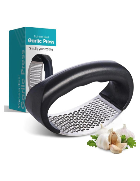 Prensa de Ajo Fourteen Homes Acero Inoxidable Negro 67g Prensa de Ajo Fourteen Homes Acero Inoxidable Negro 67g