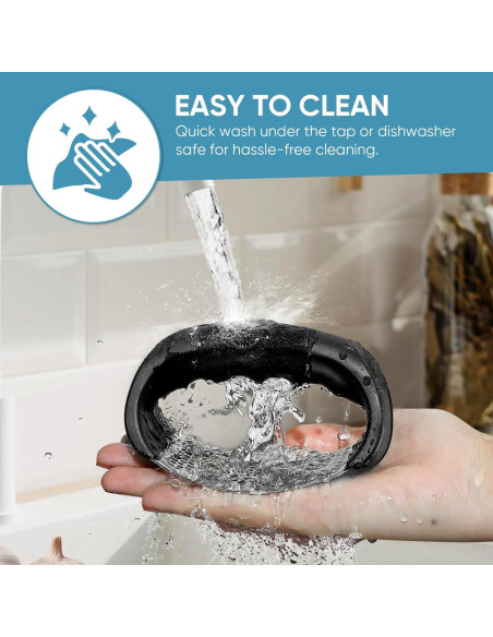 Prensa de Ajo Fourteen Homes Acero Inoxidable Negro 67g Prensa de Ajo Fourteen Homes Acero Inoxidable Negro 67g