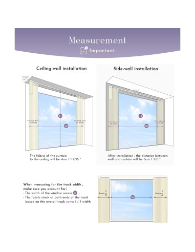 Cortina Motorizada Graywind 70-118" (178-299 cm) Inteligente