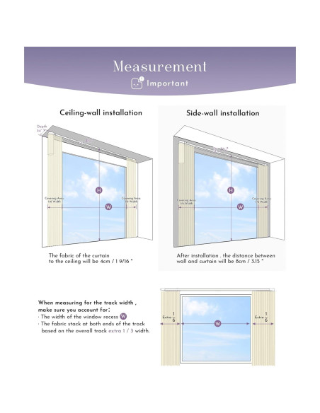 Cortina Motorizada Graywind 70-118" (178-299 cm) Inteligente