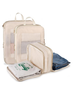 Set de Cubos de Compresión Bunnychill 3 Piezas Beige