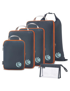 Cipway Cubos de Compresión para Equipaje 6 Piezas Gris