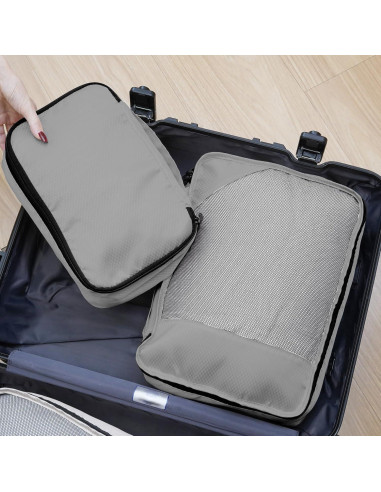 Set de 8 Cubos de Empaque Toncoke para Viaje Gris