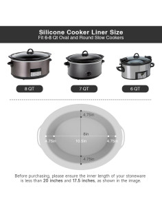 Forros de Silicona Reutilizables SOPHICO para Olla 6-8 Qt 2