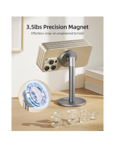 Soporte Magnético para Teléfono Nulaxy PSA7 Aluminio 360 2