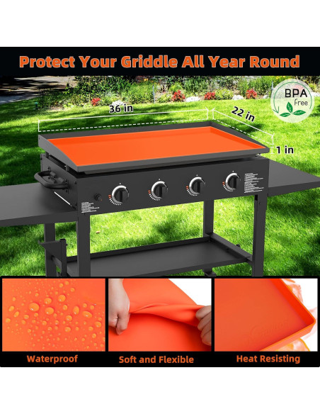 Alfombrilla de Silicona para Plancha Blackstone 36" - Protección y Mantenimiento Alfombrilla de Silicona para Plancha Blackstone 36" - Protección y Mantenimiento