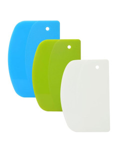 Juego de 3 Raspadores de Masa LKbeuuu - Plástico Flexible