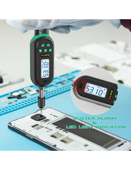 Destornillador de Par Digital KOEORWS 0.3-6 N.m 1/4" Eléctrico
