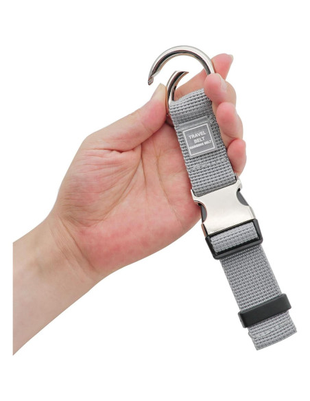 Correa de Equipaje Ajustable Westonetek 2x Gris Nylon
