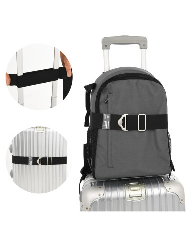 Cinturón de viaje 2 en 1 WY LIGHTING LEVEL Negro 70-160 cm