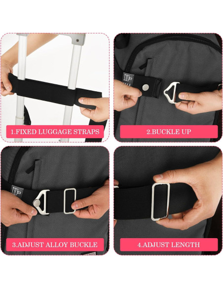 Cinturón de viaje 2 en 1 WY LIGHTING LEVEL Negro 70-160 cm