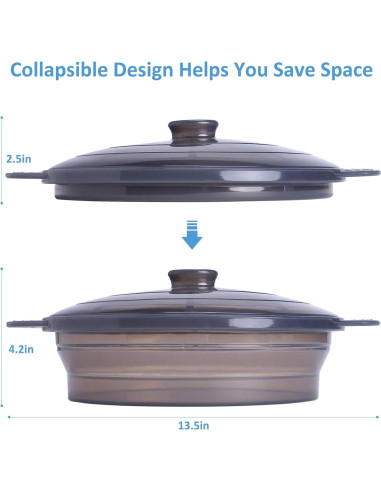 Cocinero al Vapor de Microondas Euchoiz Grande 2.19L