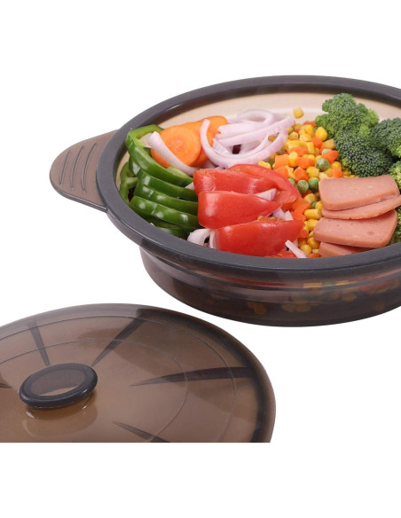 Cocinero al Vapor de Microondas Euchoiz Grande 2.19L