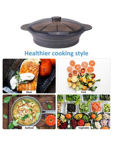 Cocinero al Vapor de Microondas Euchoiz Grande 2.19L