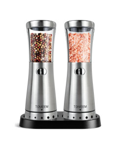 Juego de Molinillos Eléctricos TOMEEM Acero Inoxidable 4.5 oz