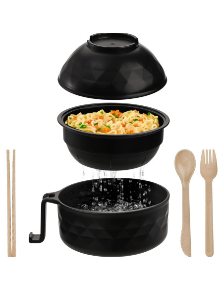 Cocedor de Ramen Okllen 2 Piezas Microondas 946ml