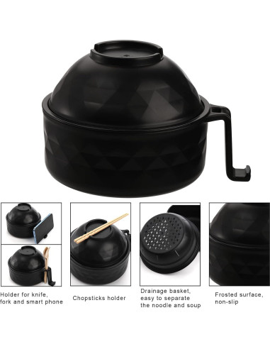 Cocedor de Ramen Okllen 2 Piezas Microondas 946ml