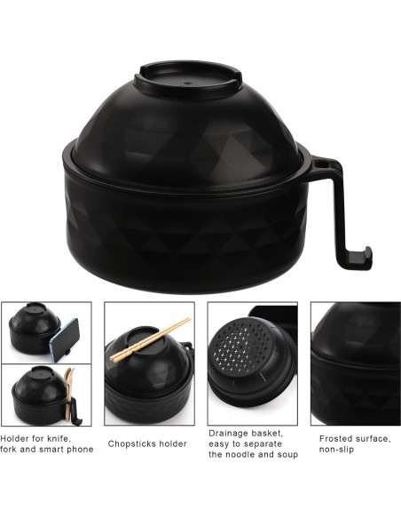 Cocedor de Ramen Okllen 2 Piezas Microondas 946ml