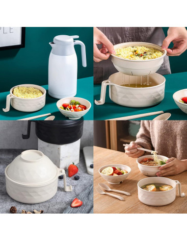 Cocedor de Ramen Okllen 2 Piezas Microondas 946ml