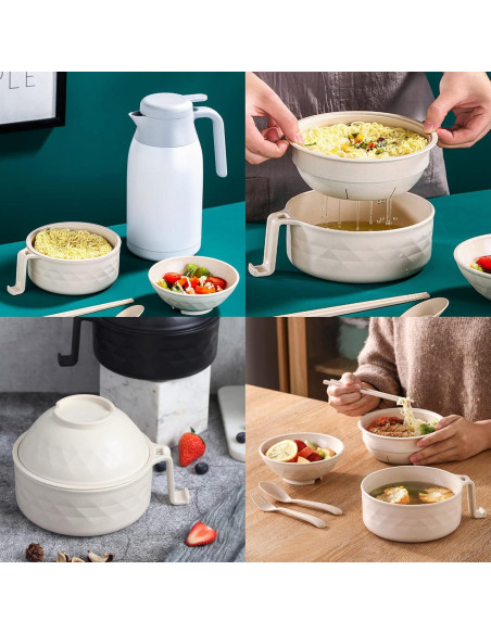 Cocedor de Ramen Okllen 2 Piezas Microondas 946ml