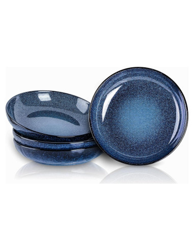 Set de 4 Cuencos de Porcelana Vicrays 25,4 cm Azul
