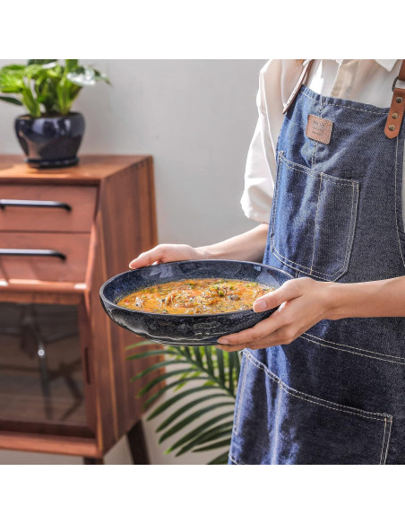 Set de 4 Cuencos de Porcelana Vicrays 25,4 cm Azul