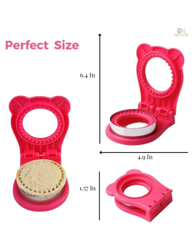 Cortador y Sellador de Sándwiches Gradient Mode Rosa