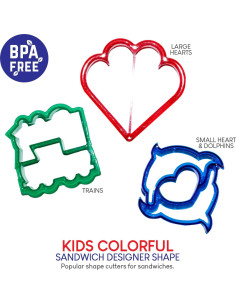 Cortadores de Sándwich Exultimate - Juego de 7 Formas Divertidas 2