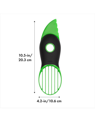 Cortador de Aguacate OXO Good Grips 3 en 1 Verde