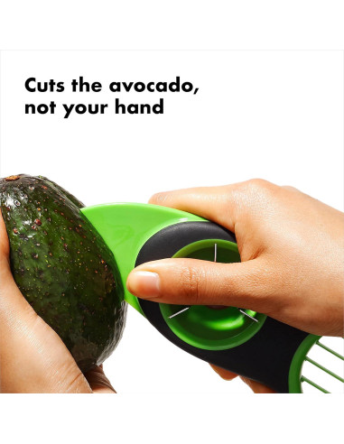 Cortador de Aguacate OXO Good Grips 3 en 1 Verde