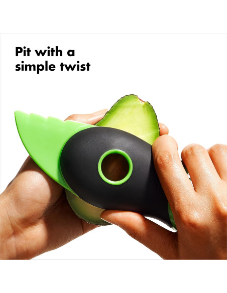 Cortador de Aguacate OXO Good Grips 3 en 1 Verde