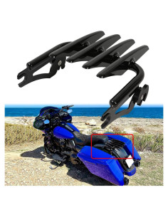 Soporte de Equipaje Desmontable DREAMIZER Negro para Harley 09-23