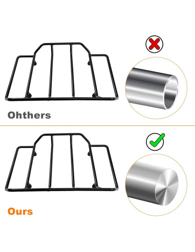 Portaequipajes Maletero Eumti Negro para Harley Touring 1984-2025