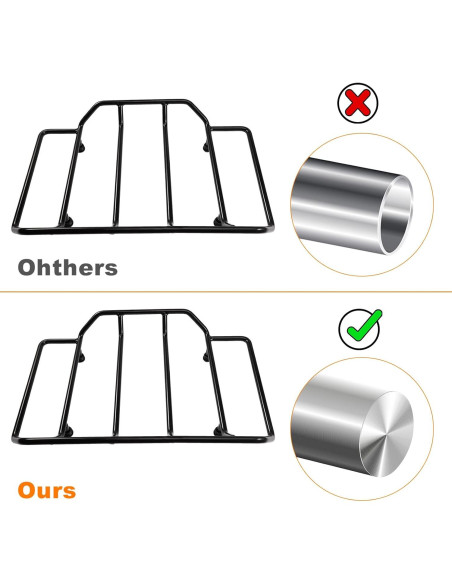 Portaequipajes Maletero Eumti Negro para Harley Touring 1984-2025