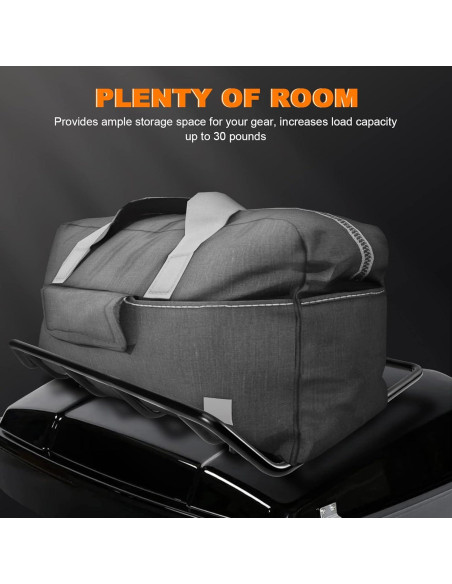 Portaequipajes Maletero Eumti Negro para Harley Touring 1984-2025